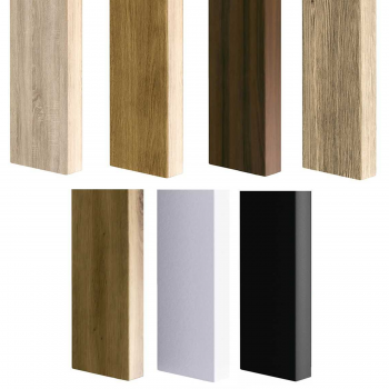 Vrijstaande MDF-latten 22x70 - alle kleuren - Sample set (Klemp)