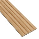 Riffelplatten aus MDF - Eiche Natur - 6 Stück (Klemp)