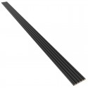 Reeded panels - Matt Black - 6 pieces (Klemp)