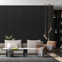 Reeded panels - Matt Black - 6 pieces (Klemp)