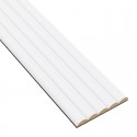 Panneaux cannelés en MDF - Blanc mat - 6 pièce (Klemp)