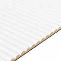 Panneaux cannelés en MDF - Blanc mat - 6 pièce (Klemp)