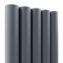 Reeded panels - Anthracite - 6 pieces (Klemp)