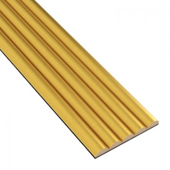 Riffelplatten aus MDF - Gold - 6 Stück (Klemp)