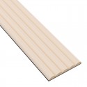 Paneles estriados de MDF - Beige - 6 pieza (Klemp)