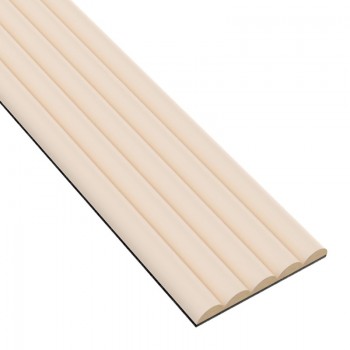 Paneles estriados de MDF - Beige - 6 pieza (Klemp)