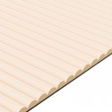 Panneaux cannelés en MDF - Beige - 6 pièce (Klemp)