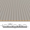 Reeded panels - Cashmere - 6 pieces (Klemp)