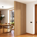 Freestanding MDF Slats 22x90 -Wotan oak - 10 pieces (Klemp)