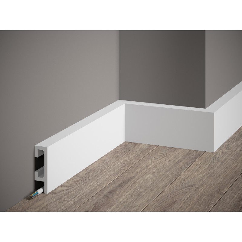 Premium skirting board QL019P (Klemp) - LED skirting boards