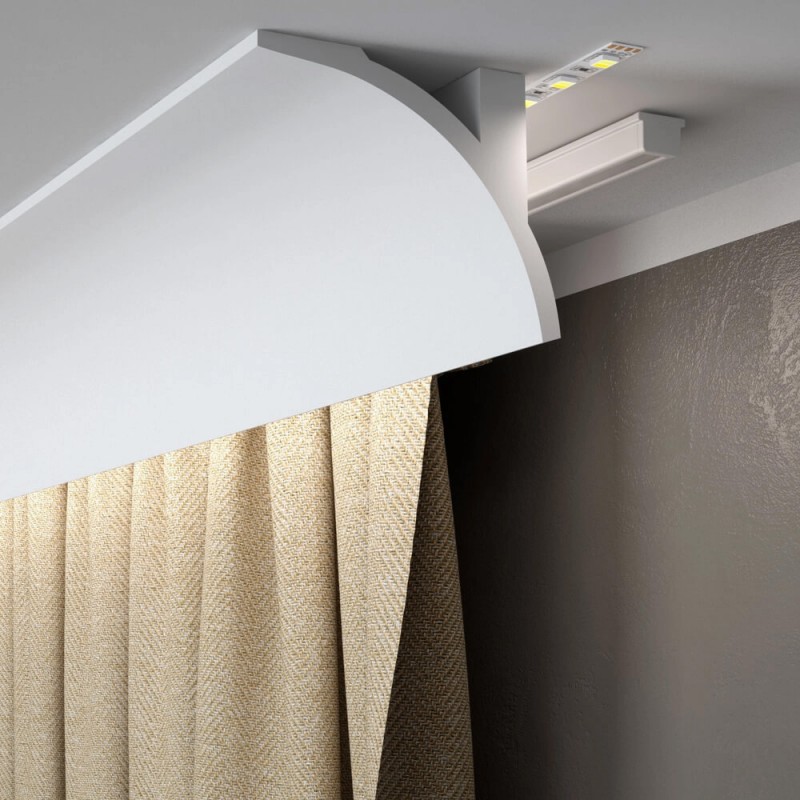 Curtain rail QL011 (Klemp) - LED curtain coving