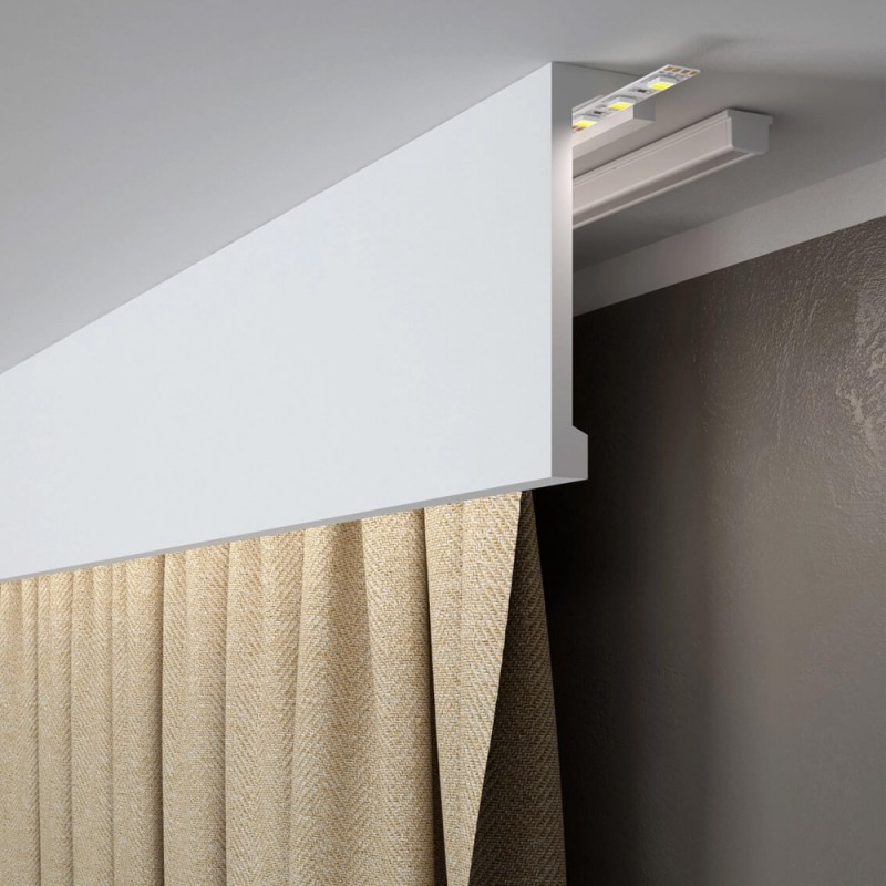 Curtain rail QL036 (Klemp) - LED curtain coving