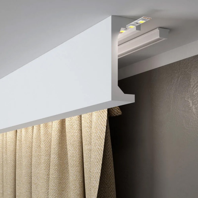 Curtain rail QL046 (Klemp) - LED curtain coving