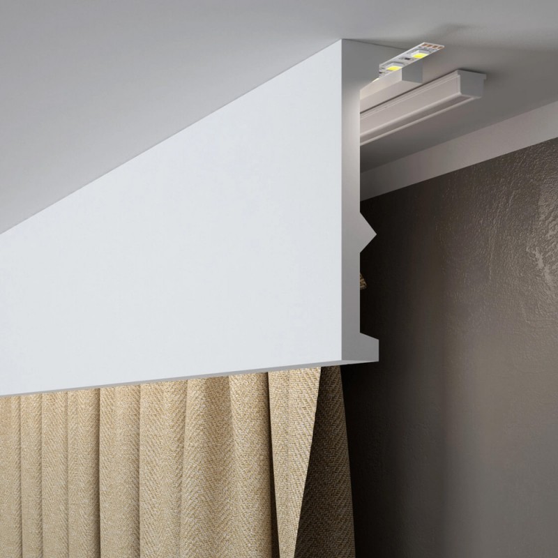 Curtain rail QL056 (Klemp) - LED curtain coving