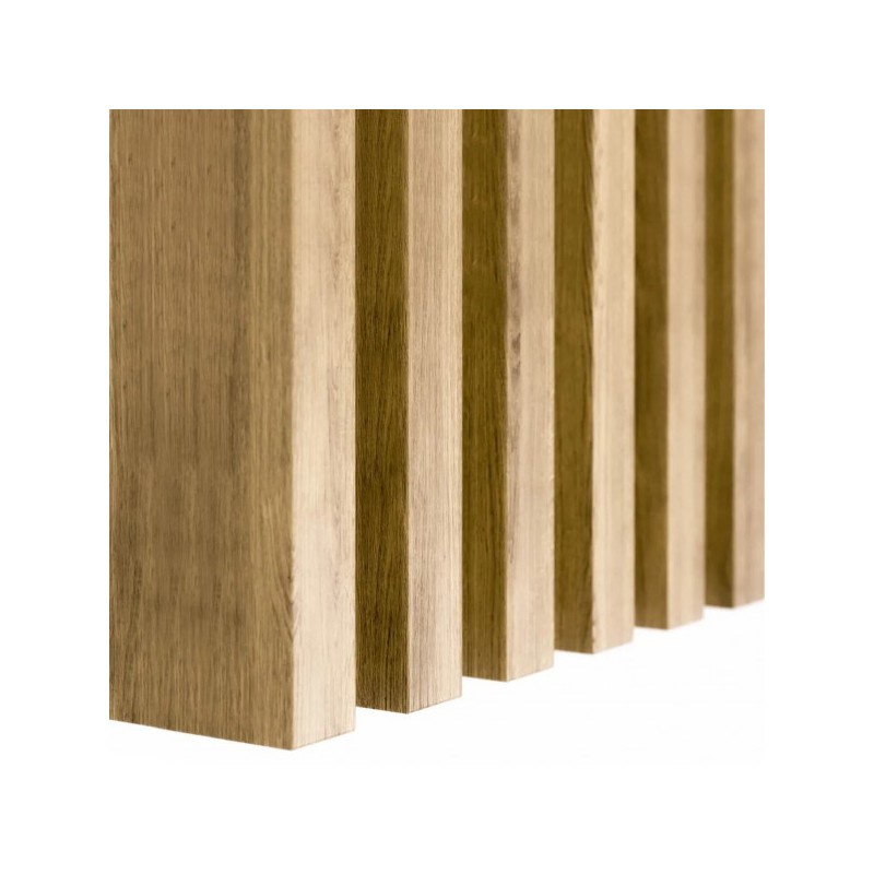 Freestanding MDF Slats 10pcs Natural oak - 30x60mm (Klemp) - MDF slats Freestanding