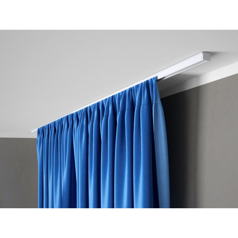 Aluminum single curtain track S100 (Klemp) - Ceiling curtain tracks