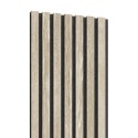 Acoustic panel natural veneer - Bleached oak - 28x240cm (Klemp)