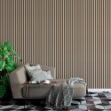 Acoustic panel natural veneer - Bleached oak - 28x240cm (Klemp)