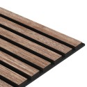 Panneau acoustique en placage naturel - Noyer américaini - 28x280cm (Klemp)