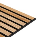 Panneau acoustique en placage naturel - Chêne naturel - 28x240cm (Klemp)