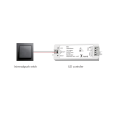 Receiver for LED between lamellas - V1 (Klemp)