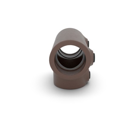 Conexión en T larga Typ 4, 33.7 mm, Vintage-Brown (Klemp) Conexión en T larga Typ 4, 33.7 mm, Vintage-Brown (Klemp)