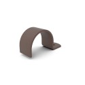 Abrazadera de silla Typ 100, 26.9 mm, Vintage-Brown (Klemp)