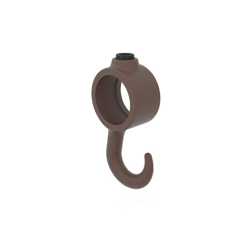 Coat hook Type 64, 26.9 mm, Vintage-Brown (Klemp) - B (26,9 mm) Coat hook Type 64, 26.9 mm, Vintage-Brown (Klemp) - B (26,9 mm)
