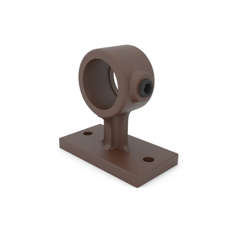 Soporte de pasamanos Typ 34, 26.9 mm, Vintage-Brown (Klemp) - B (26,9 mm)