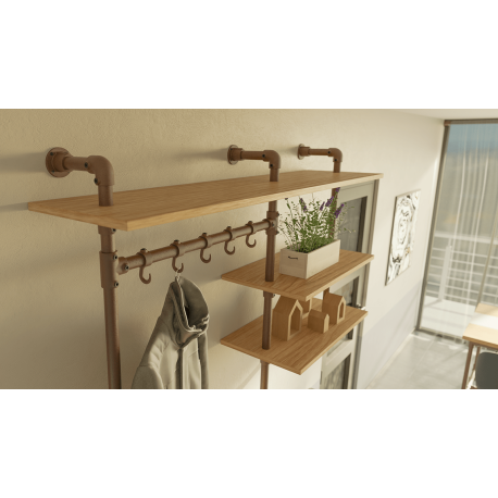 Handrail support Type 34, 33.7 mm, Vintage-Brown (Klemp) Handrail support Type 34, 33.7 mm, Vintage-Brown (Klemp)