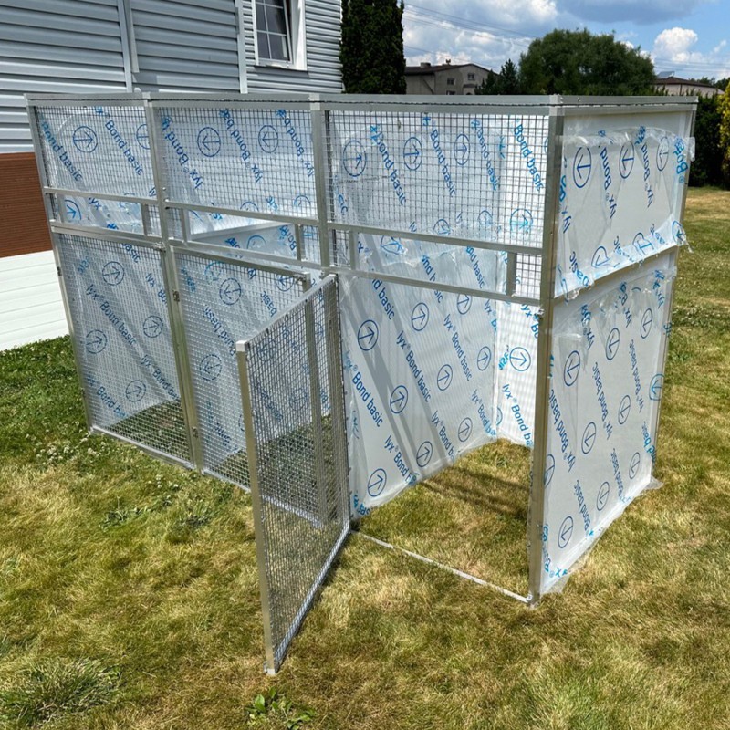Aluminiowa woliera modułowa 80x100x150cm (Klemp) - Woliery dla zwierząt Aluminiowa woliera modułowa 80x100x150cm (Klemp) - Woliery dla zwierząt