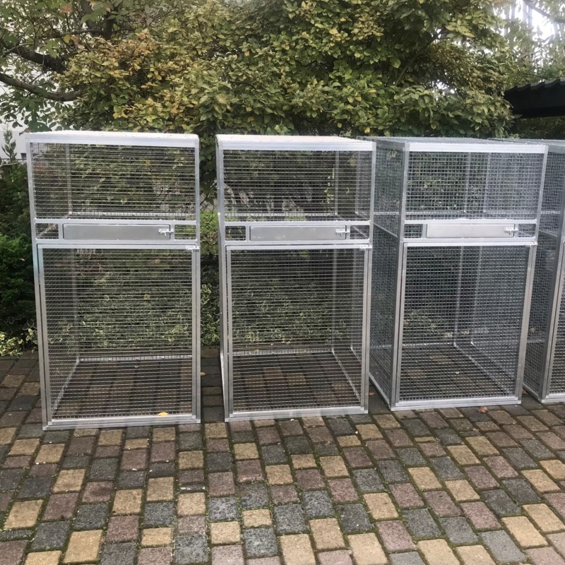 Aluminiowa woliera modułowa 80x100x150cm (Klemp) - Woliery dla zwierząt Aluminiowa woliera modułowa 80x100x150cm (Klemp) - Woliery dla zwierząt