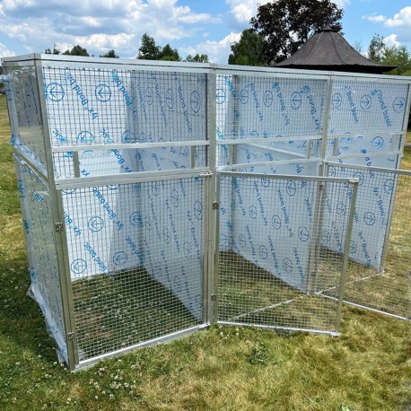 Aluminiowa woliera modułowa 80x100x150cm (Klemp) Aluminiowa woliera modułowa 80x100x150cm (Klemp)