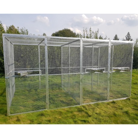 Voliera modulare in alluminio 80x100x150cm (Klemp) Voliera modulare in alluminio 80x100x150cm (Klemp)