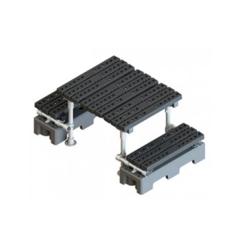 Escaleras de cruce de techo autoportante mini con paso de 400 mm (Kee Safety)