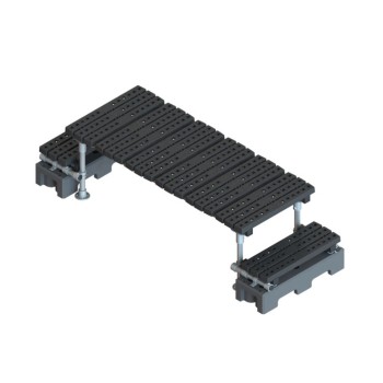 Escaleras de cruce de techo autoportante mini con paso de 380 mm (Kee Safety)