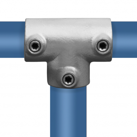 Rohrverbinder T-stück Lang - Typ 4B - 26,9 mm (Klemp) - Runde Rohrverbinder Verzinkt
