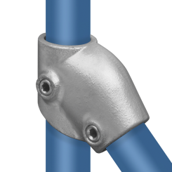 Conector de tubería pieza en T corta ajustable - Tipo 7D - 42,4 mm - Conexiones de tubería redonda - Klemp