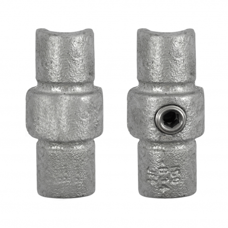 Internal Coupling (SET) Typ 9C, 33,7 mm , Galvanized (Klemp) - Round Tubefittings