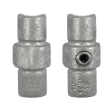 Złączka wewnętrzna mufa (Zestaw) Typ 9D, 42,4 mm, Ocynk (Klemp)
