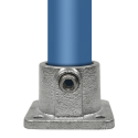 Łącznik ścienny - stopa kwadratowa Typ 11D, 42,4 mm, Ocynk (Klemp)