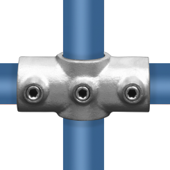 Rohrverbinder Kreuzstück Durchgehend  - Typ 22A - 21,3 mm - Runde Rohrverbindungen - Klemp