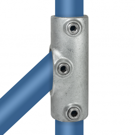 Railing attachment up to 45°Typ 27C, 33,7 mm , Galvanized (Klemp) - Round Tubefittings