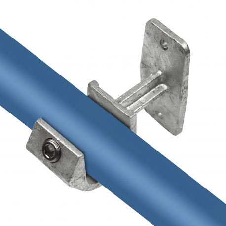 Handrail Support openTyp 35D, 42,4 mm, Galvanized (Klemp) - Round Tubefittings