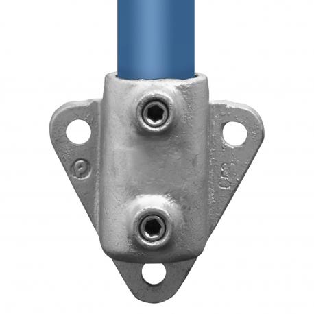 Rohrverbinder Wandhalter Dreieckflansch - Typ 53C - 33,7 mm (Klemp) - Runde Rohrverbinder Verzinkt
