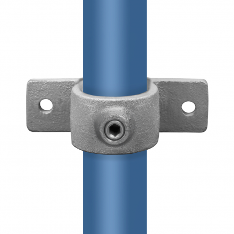 Piastra a collare doppio lato Typ 56C, 33,7 mm , Zincato (Klemp) - Lampade a tubo rotonde
