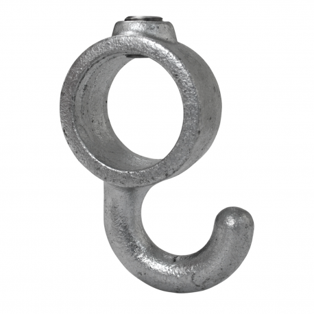 Patère Typ 64D, 42,4 mm, Galvanisé (Klemp) - Colliers de serrage ronds