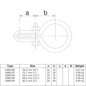 Rohrverbinder Gitterhalter Einfach - Typ 70B - 26,9 mm (Klemp)