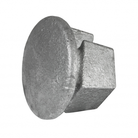 Metal Plug Typ 73C, 33,7 mm , Galvanized (Klemp) - Round Tubefittings