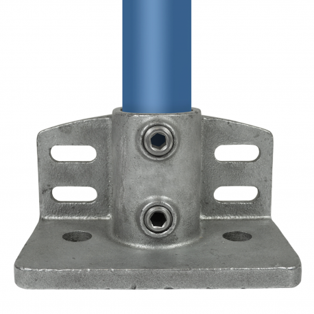 Flange with toeboard adaptor - Typ 147D - 42,4 mm (Klemp) - Runde Rohrverbinder Verzinkt